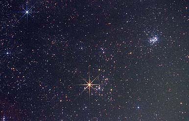 Constellation du taureau et les pléiades